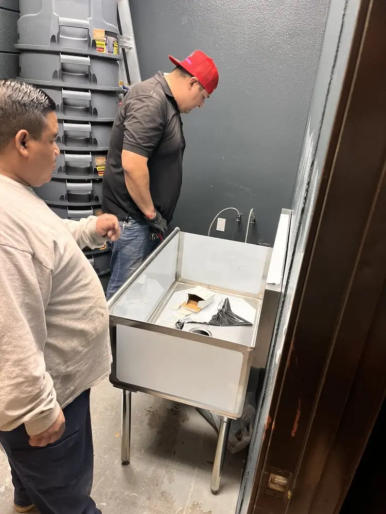 Commercial plumbing and sink installation in Memphis